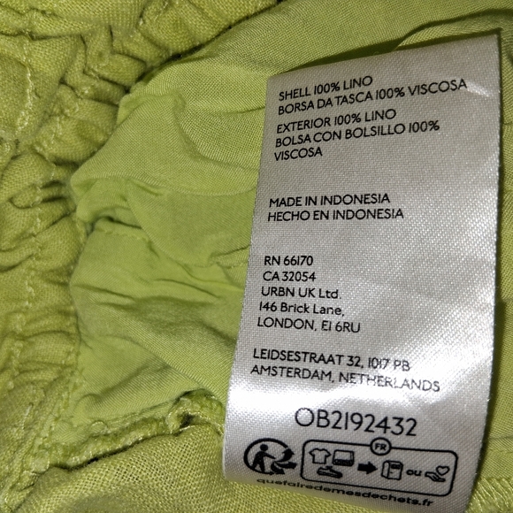 Anthropologie The Somerset Pull-On Pants: Linen Edition Wide Leg Size Small - Picture 6 of 7